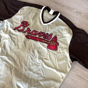 Vintage Majestic MLB Atlanta Braves #11 Gary Sheffield Throwback Jersey Men's 3X